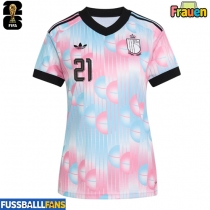 Belgien Timothy Castagne #21 Auswärtstrikot Frauen EM 2024 Kurzarm